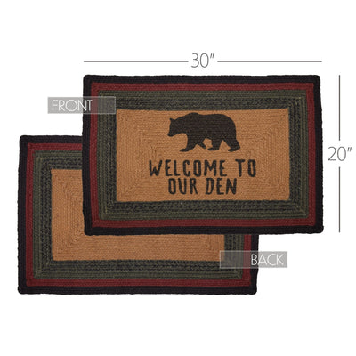 Wildlife Patch 30" Rectangle Bear Welcome Rug