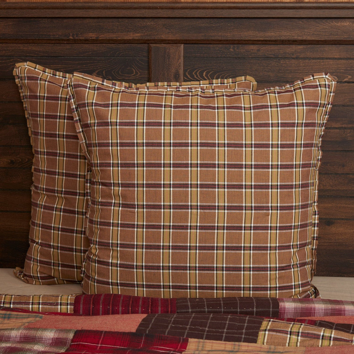 Wildlife Patch Plaid Euro Sham