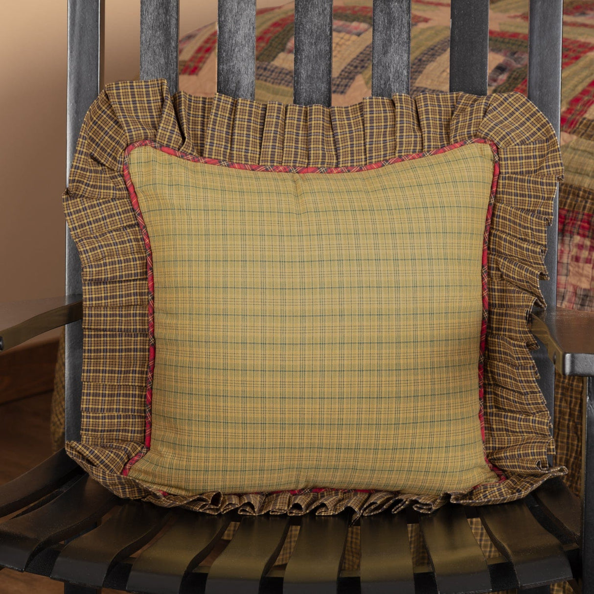 Tea Time Ruffle Accent Pillow