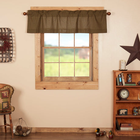 Tea Time 60" Plaid Valance