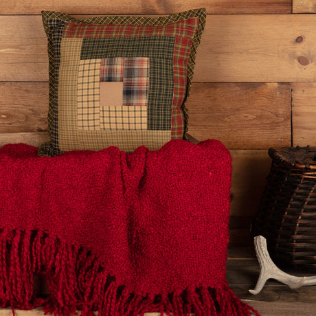 Tea Time Patch Accent Pillow