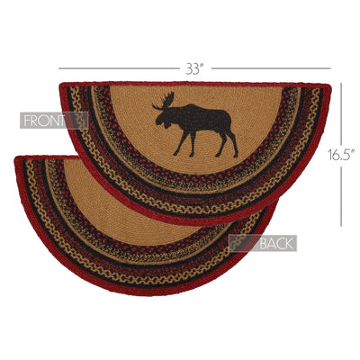 Durango Moose 33" Half-Circle Accent Rug