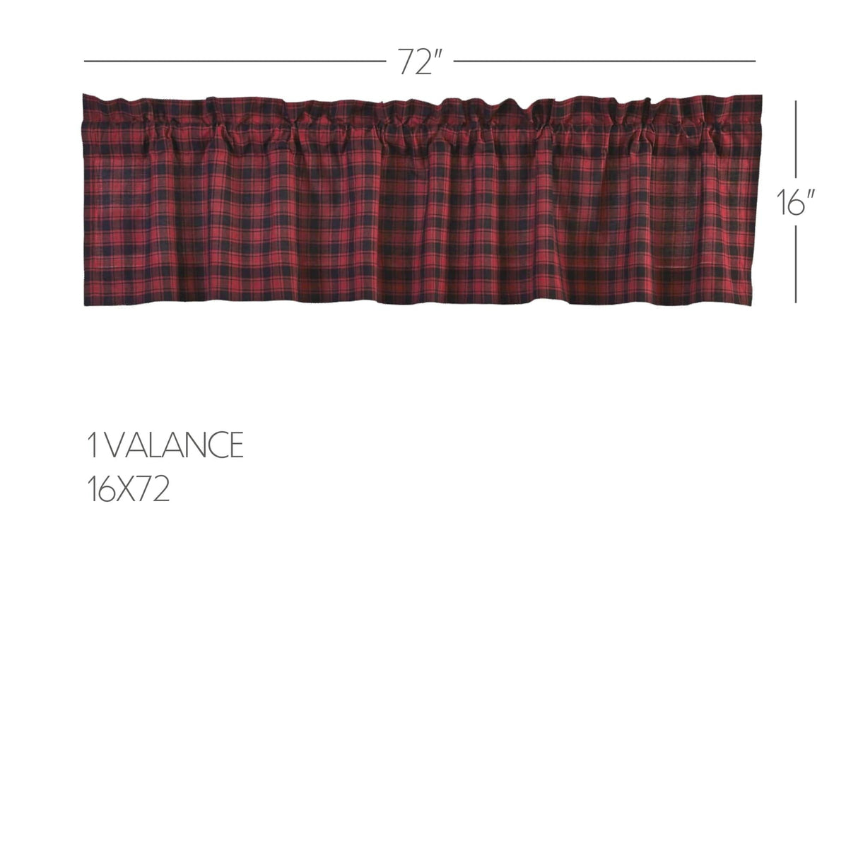 Durango 72" Plaid Valance