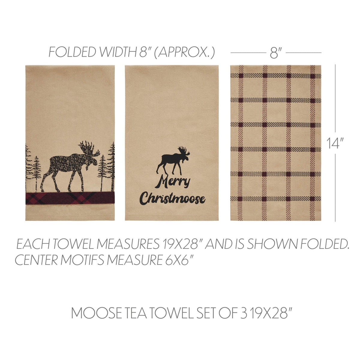 Durango Moose Tea Towel Set