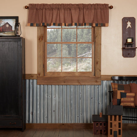 American Dream 72" Plaid Valance