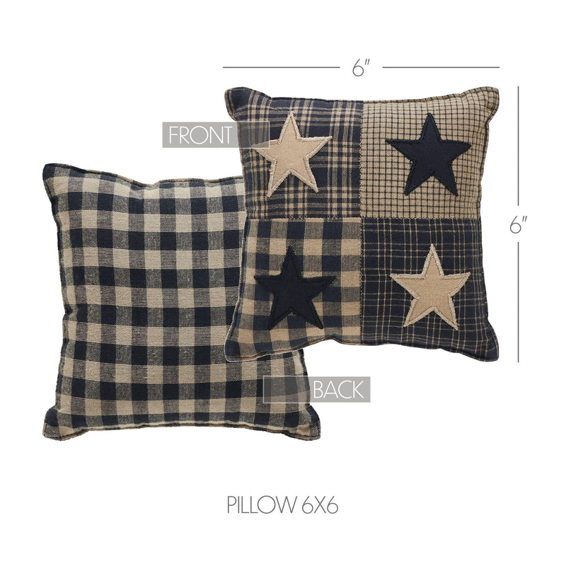 Sandy Star Patch Pillow