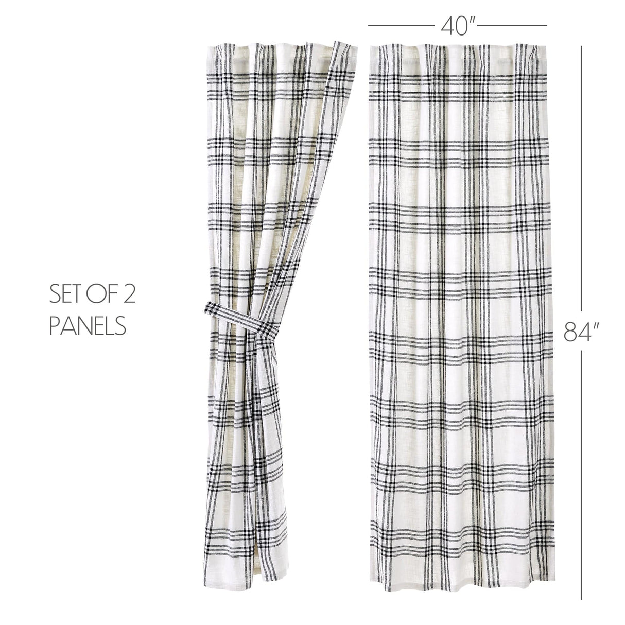 Classic Stripe 84" Drape Set