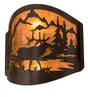 Wooded Elk 11" Wall Sconce