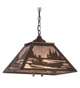 Boundary Waters 16" Square Pendant