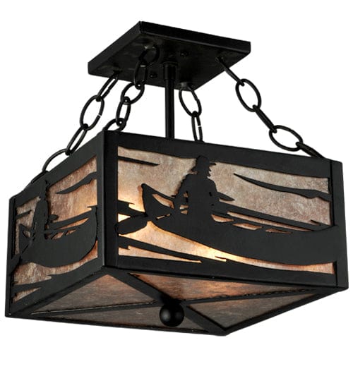 Boundary Waters 10" Square Semi Flush Mount