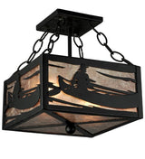 Boundary Waters 10" Square Semi Flush Mount