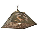 Jumping Bass 16" Square Pendant