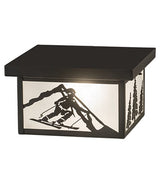 Downhill Ski 12" Square Flush Mount