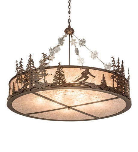 Downhill Ski 48" Inverted Pendant