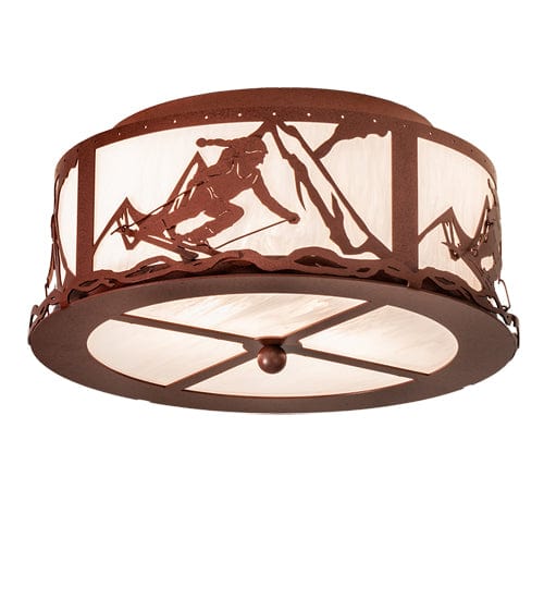 Downhill Ski 16" Semi Flush Mount