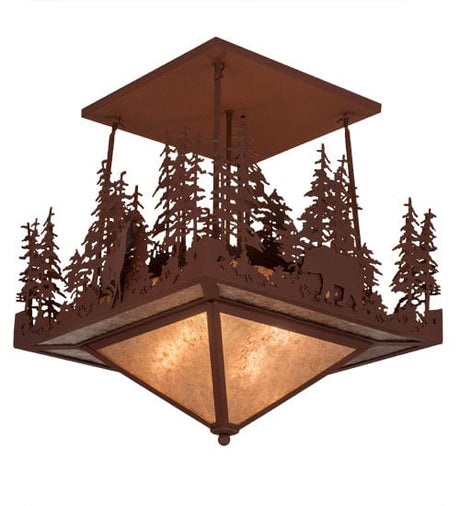 Lake Ponderosa 24" Square Flush Mount