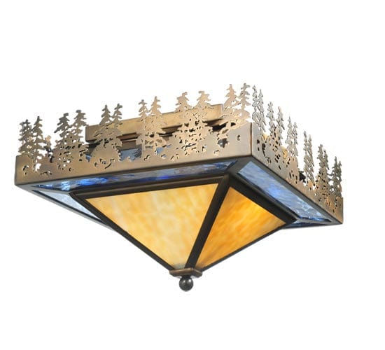 Lake Ponderosa 16" Square Flush Mount