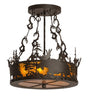 Sunset Moose 17.5" Semi Flush Mount