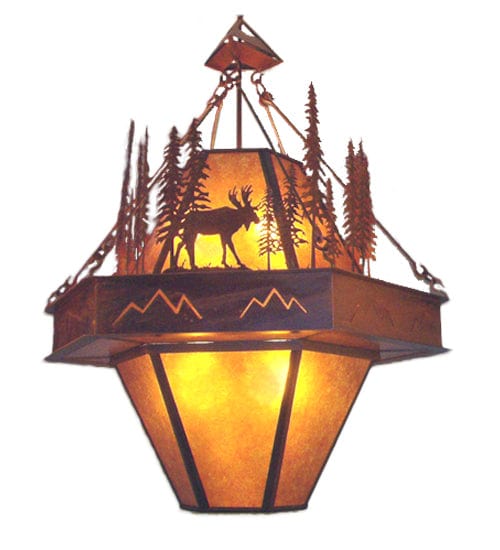 Sunset Moose 49" Pendant