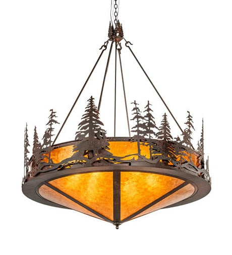 Sunset Moose 54" Inverted Pendant