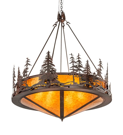 Sunset Moose 54" Inverted Pendant