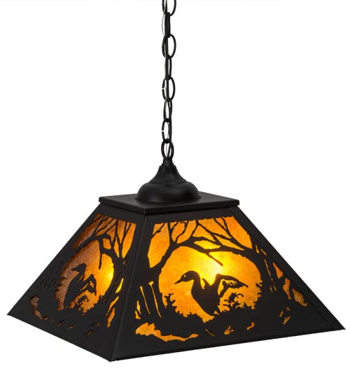 Loon Waters 16" Square Pendant