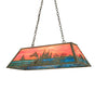 Jumping Trout 42" Oblong Pendant