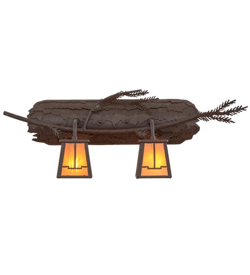 Pine Branches 25" 2 Light Wall Sconce