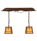 Pine Branches 26" 2 Light Island Pendant