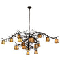 Pine Branches 66" 18 Light Chandelier