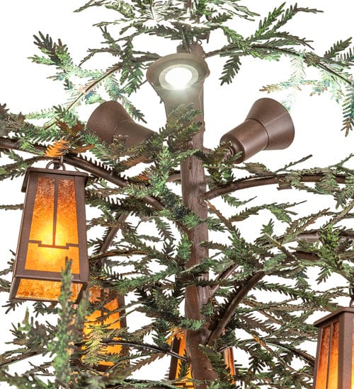 Pine Branches 62" 15 Light Chandelier