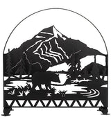 Bear Waters 30" Arched Fireplace Screen