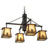 Mountain Pine 38" 4 Light Chandelier