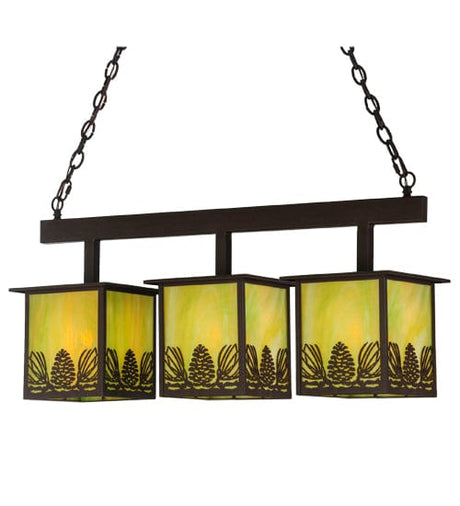 Mountain Pine 36" 3 Light Island Pendant