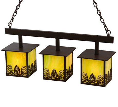 Mountain Pine 36" 3 Light Island Pendant