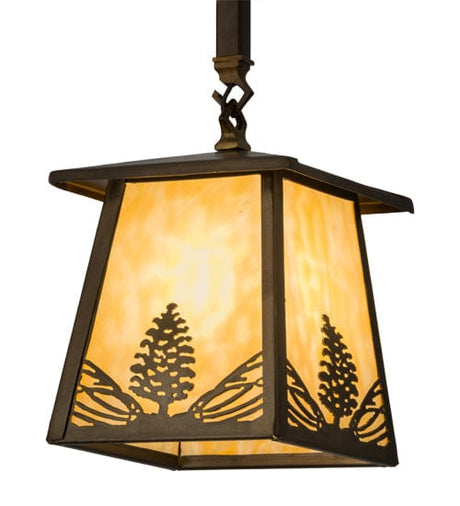 Mountain Pine 7" Square Mini Pendant