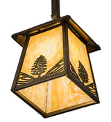 Mountain Pine 7" Square Mini Pendant