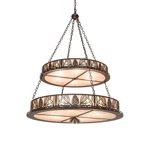Mountain Pine 48" Two Tier Inverted Pendant