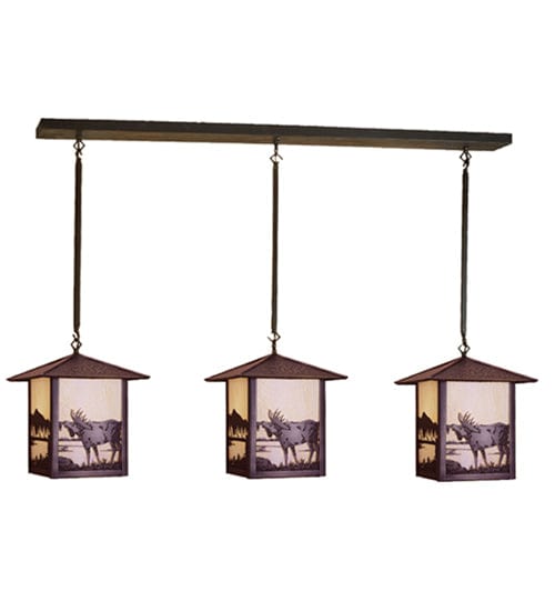 Moose Lake 49" 3 Light Island Pendant