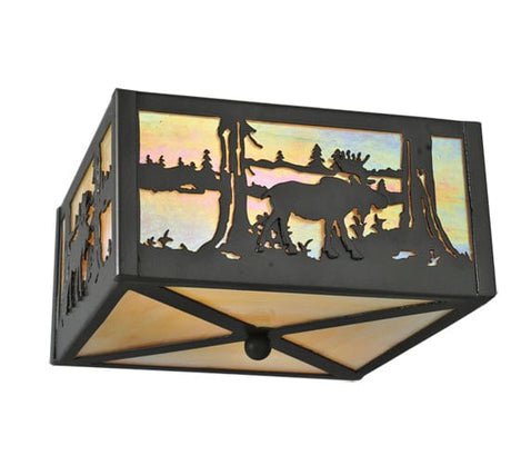 Moose Lake 10" Square Flush Mount