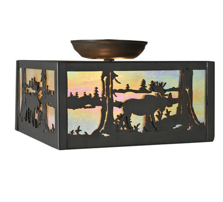 Moose Lake 10" Square Flush Mount