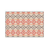 Aztec Peach Non-Slip Rug
