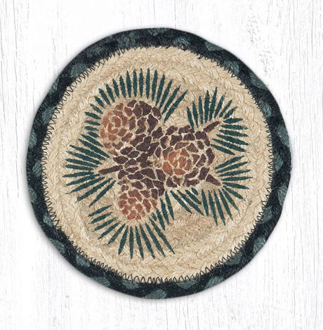 Pinecone Ring Round Large Coaster