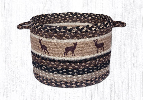 Deer Silhouette Printed Utility Basket