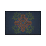 Blue Pinecone Non-Slip Rug