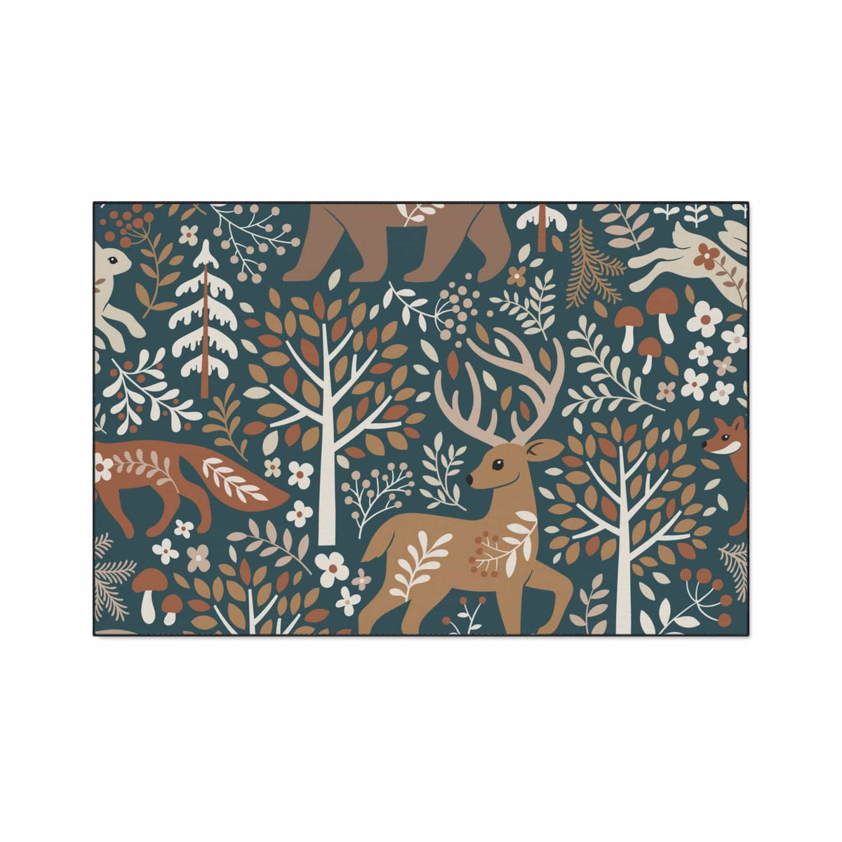 Cold Town Rug Winter Walk Non-Slip Rug | Cabin Place – The Cabin Place