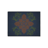 Blue Pinecone Non-Slip Rug