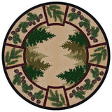 Woodland Pines 8' Round Area Rug
