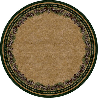 Just Pines 8' Round Area Rug