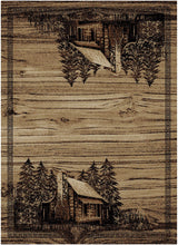 Rocky Mountain Cabin Area Rug